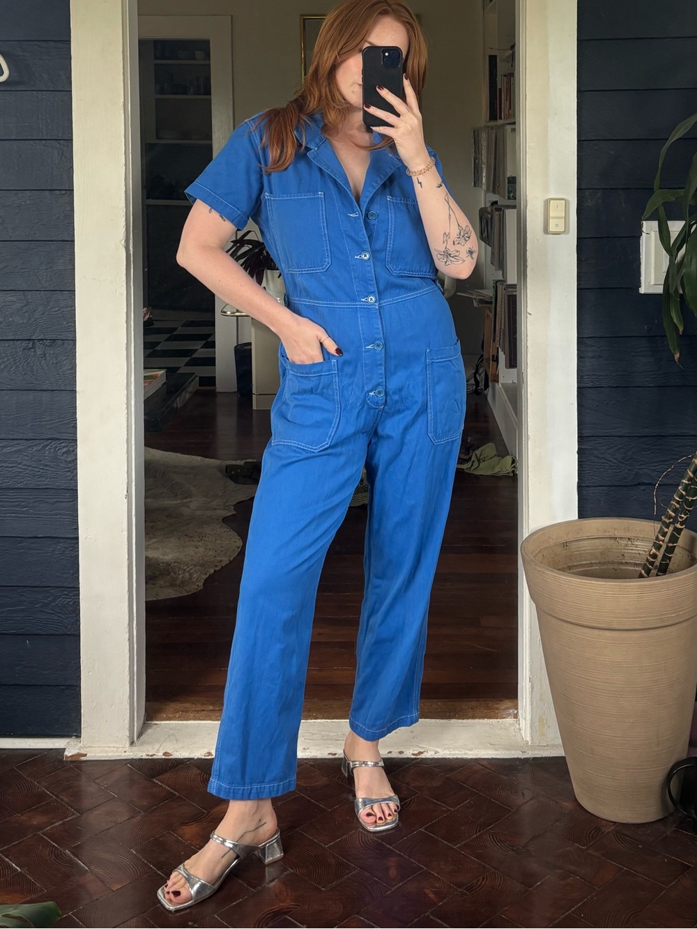 Blue Reformation jumpsuit
